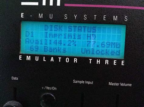 Matrixsynth Emulator Emu Eiii Black Rack Mount Digital Sampler With