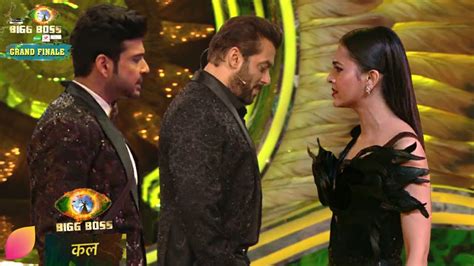 Bigg Boss 15 Winner Tejasswi Prakash Karan Kundra Top 2 On Stage