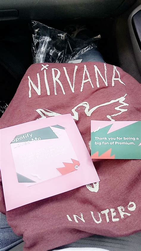 Anyone Else Receive A Free Nirvana Shirt From Spotify Recently Rnirvana