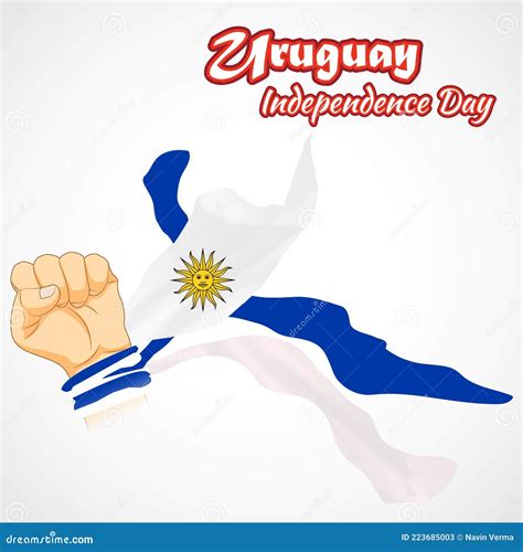 Vector Illustration for Uruguay Independence Day Stock Vector