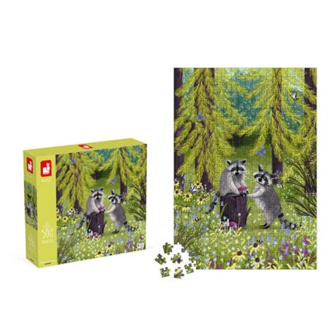 PUZZLE MAPACHES 500 PIEZAS JANOD Juguetería Jugamos