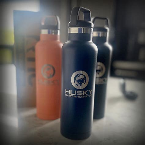 Husky 20oz Thermal Water Bottle Navy Aviat Aircraft Store