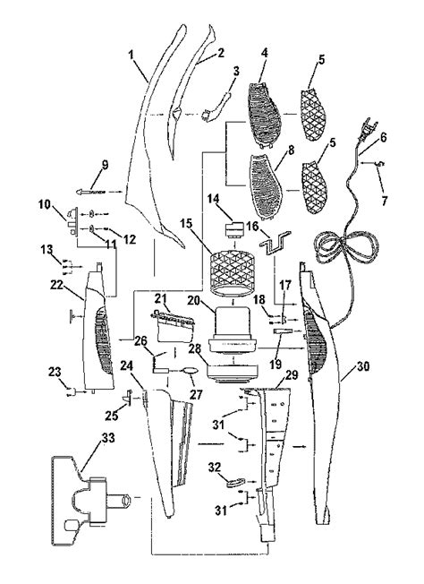 Hoover S2200 Flair Vacuum Parts