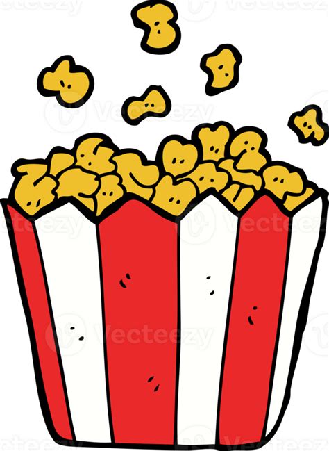 cartoon popcorn drawing 46997894 PNG