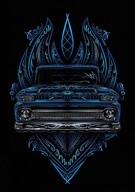 Cool car drawings, Art cars, Truck art