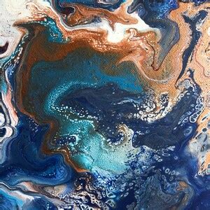 Acrylic Pouring Blue - Etsy