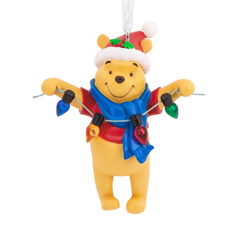 Winnie The Pooh Holding Light String Christmas Ornament Hallmark Canada