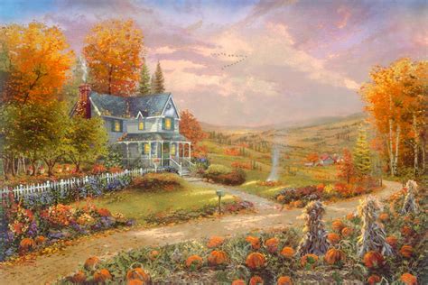 Autumn at Apple Hill, by Thomas Kinkade Studios - Village Gallery