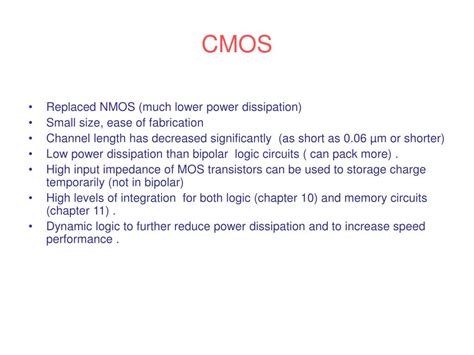 Ppt Chapter 10 Digital Cmos Logic Circuits Powerpoint Presentation Free Download Id 739484