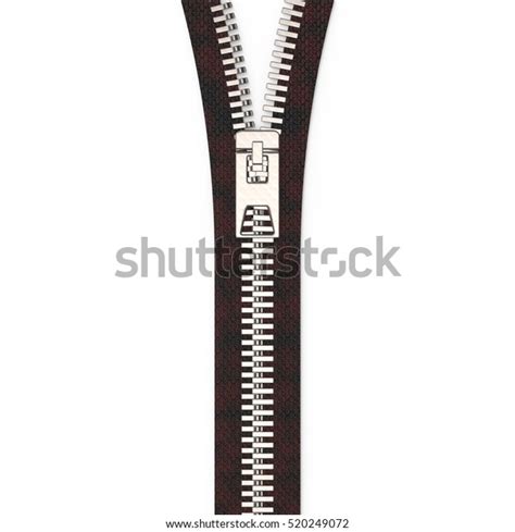 3d Rendering Close Zipper Texture On Stock Illustration 520249072