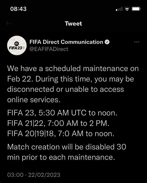 EA Servers Down For Maintenance R Fut