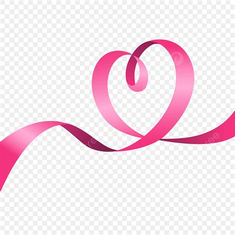 Amor Fita Rosa Formato De Cora O Para Dia Dos Namorados Vetor Png