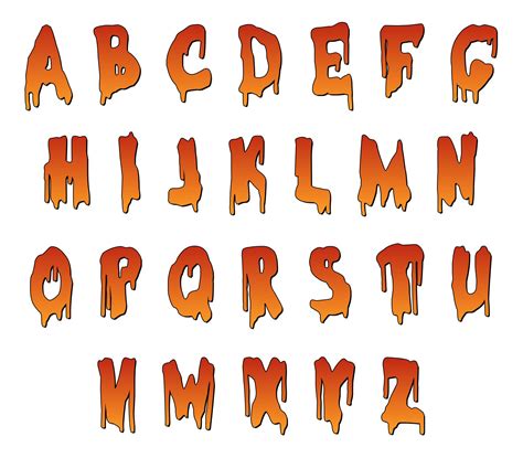 Best Images Of Scary Alphabet Letters Printable Scary Alphabet The