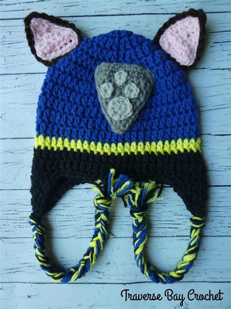 Crochet Chase Paw Patrol Hat