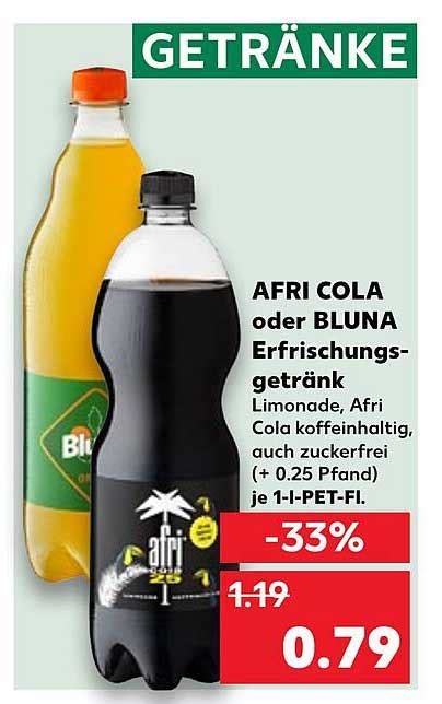 Afri Cola Oder Bluna Erfrischungsgetr Nk Angebot Bei Kaufland