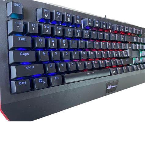 TECLADO GAMER MECANICO SWITCH BLUE KNUP KP TM005 CHROMA