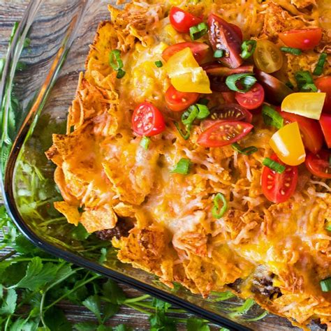 Nacho Cheese Doritos Casserole With Ground Beef Bake It With Love