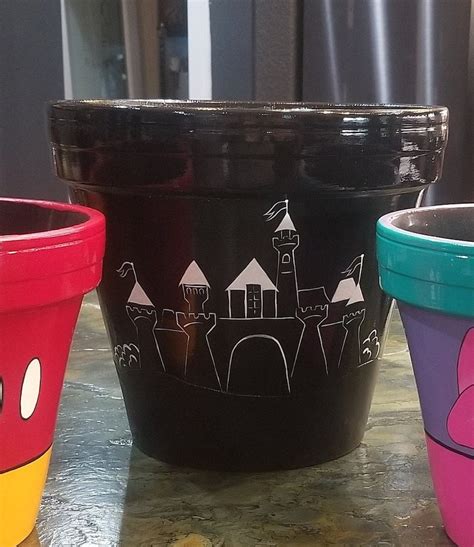 Ten 10 Inch Fantasy Castle Flower Pot Etsy