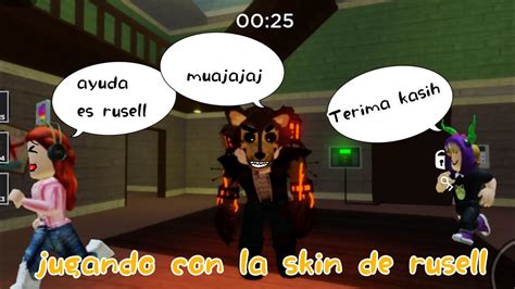 Jugando Con La Skin De Rusell En Piggy Natiland Piggy Roblox