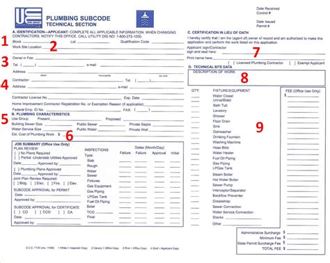 How To Fill Out A Construction Permit Township Of Florence