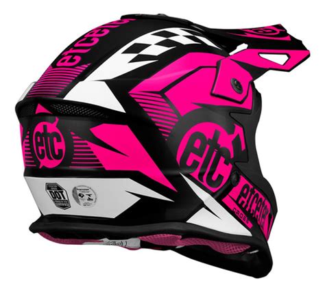 Capacete Motocross Enduro Etceter Fast Cores Neon Parcelamento Sem Juros