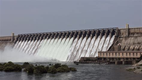 Nagarjuna Sagar Dam Crest Gates Opened Images | AP Heritage