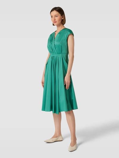 Weekend Max Mara Midi Jurk Met V Hals Model Vertice In Groen Online