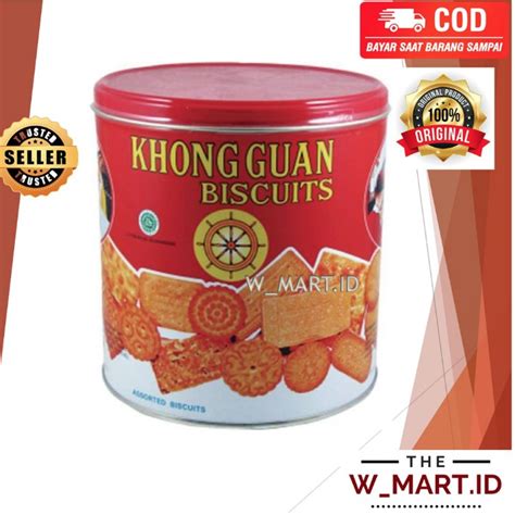 Jual Biskuit Khong Guan Kaleng Merah Khongguan Biscuit Lebaran Gr