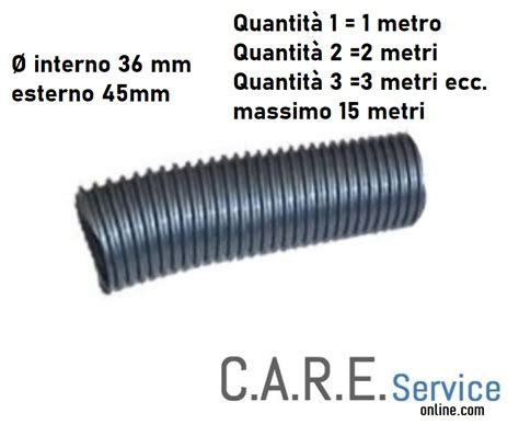 Tubo Flessibile Aspirapolvere Al Metro Diametro Esterno Mm Interno