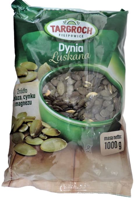 Pestki dyni łuskane 1kg 1000g Targroch Zdrowe Smaczki