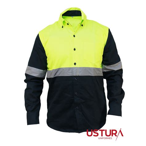 CAMISA DE SEGURIDAD CON REFLEJANTE 2 UNIFORMES USTURA