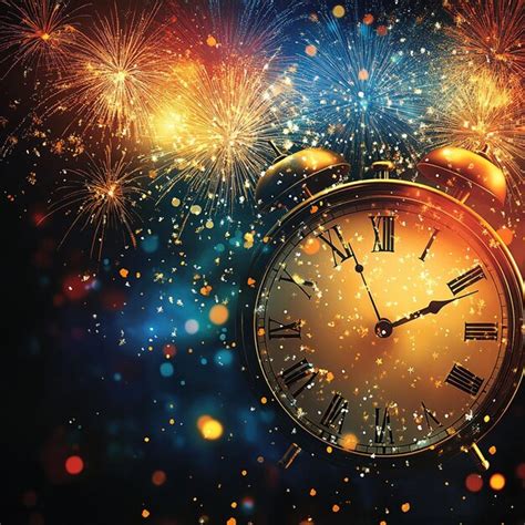 New Years Eve Countdown Clock Image Premium Ai Generated Image