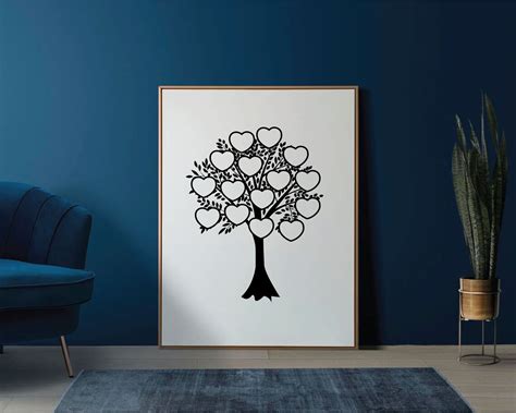 Family Tree Svg Family Tree Template Family Tree Clipart - Etsy