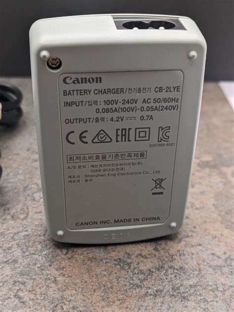 Canon Cb Lye Genuine Battery Charger Powershot Camera Nb L Oe A