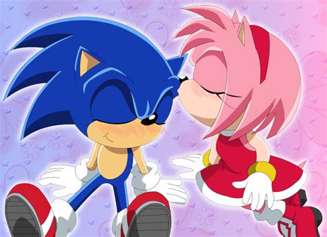 Amy Kiss Sonic by Kittykun123 on DeviantArt