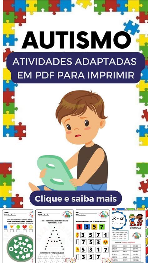 Pin em Atividades pré escola educação especial