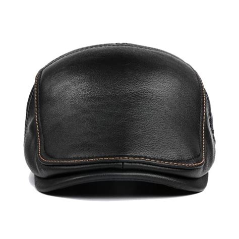 Béret En Cuir De Luxe Pour Homme Cuir Millénaire