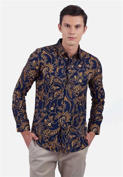 35 Model Desain Baju Batik Pria Busana Batik Batik Model