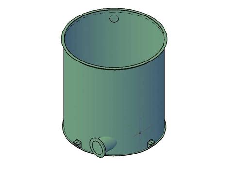 Water Storage Tank Cad Block Detail D Model Layout Autocad File Cadbull