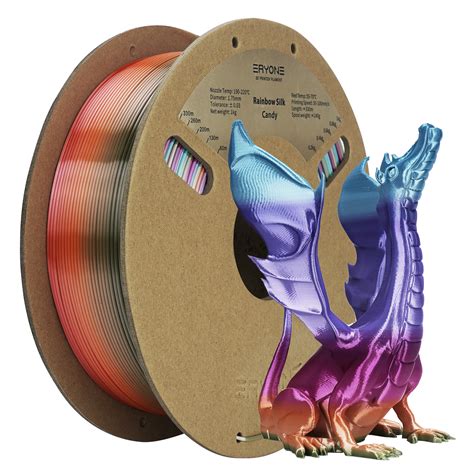 Rainbow Silk PLA Filament ERYONE