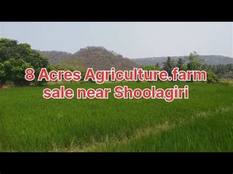 Acres Agriculture Farm Land Sale Near Shoolagiri Youtube