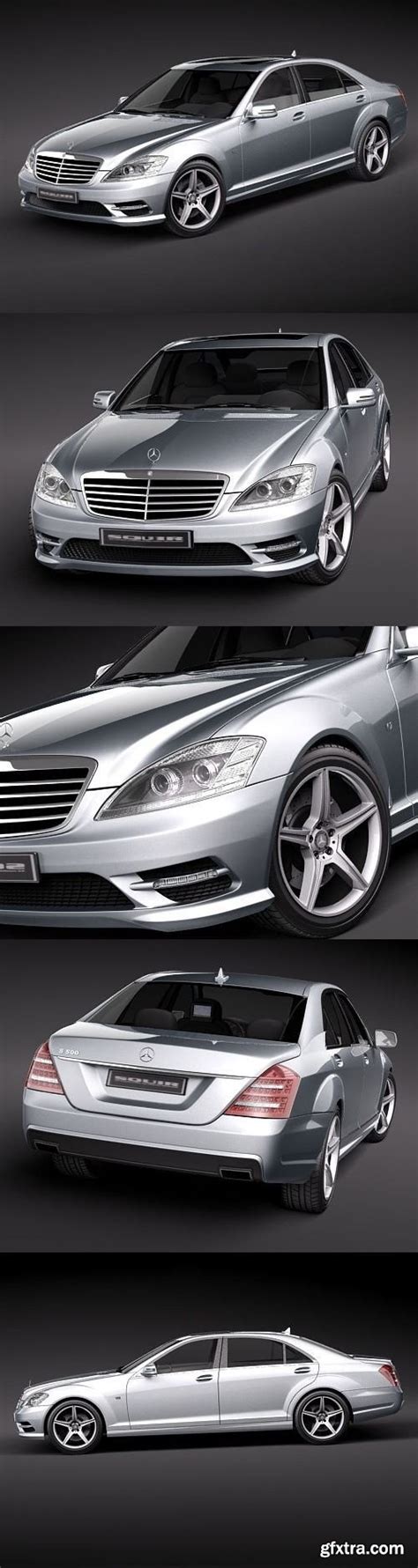 Mercedes Benz S Class Amg 2010 3d Model Gfxtra