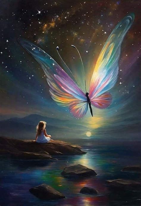 Pin On Butterflies In Beautiful Art Pictures Dreamy Artwork