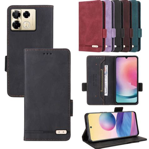 Infinix Note 40 Pro Luxury Leather Flip Casing For Infinix Note 40 Pro 40pro 40proplus