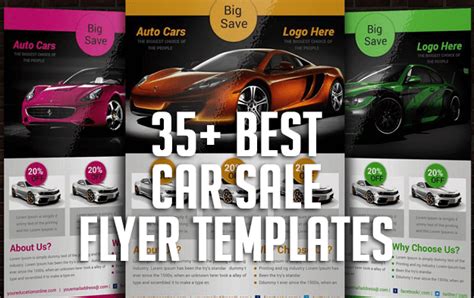 35 Best Car Sale Flyer Templates Graphic Design Resources