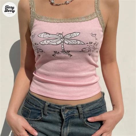 Aesthetic Grunge Crop Top Etsy