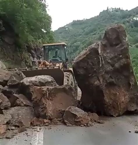 Depremler sonrasında Doğu Karadeniz de heyelanlar artmaya başladı