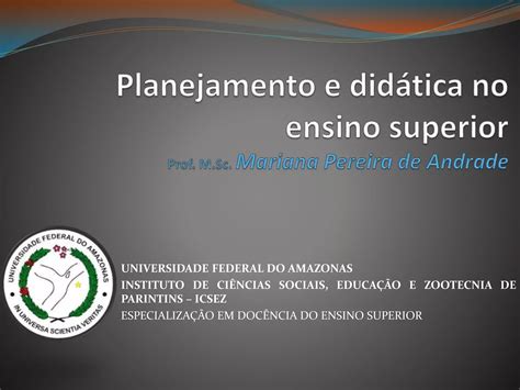 Especialização em Docência do Ensino Superior PPT