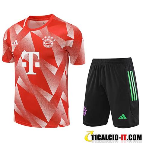 Vendita Kit Maglia Allenamento Pantaloncini Bayern Monaco Arancia