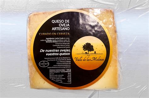 Queso De Oveja Artesano Curado En Cerveza Gr Aprox Delahuertacasa